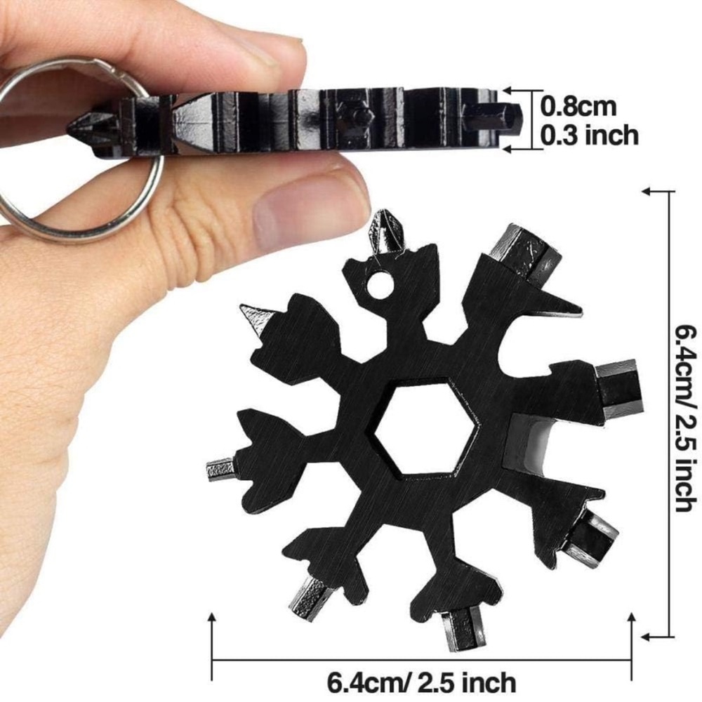Snowflake Multitool 18 In 1 Tool,Stainless Steel Multi-Tool - Gold - Picture 6 of 7